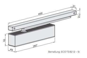 ECO Gleitschienenschließer TS 62 B – EN 2-5